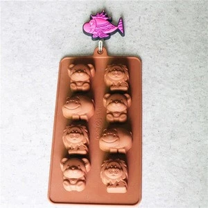 wholesale DIY cute colorful cartoon ice cube tray for Chocolate Mold Ice Cream Tools Cake Fondant Decorating Tools