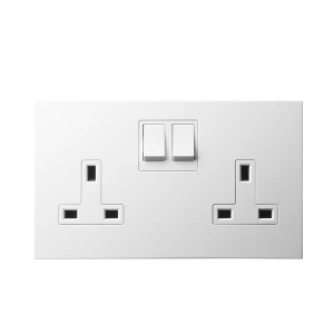 Wholesale High Quality Cheap Double 13A Electrical Wall Switch Socket with DP