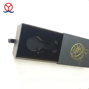 Wholesale Luxury High Quality Matte Black Cardboard Sliding  Drawer  Style Paper Packaging Small   Gift Box With Custom Logo