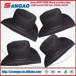 wholesale men 100% wool felt cowboy hat for man as good price customized