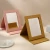 Import wholesale new material vanity table stand custom leather small make up mirror from China