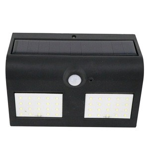 Wholesale new waterproof outdoor motion sensor street garden security lamp induction Ambient wall mounted solar light COB Square