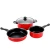 Import Wholesale Non-stick Three-piece Flat Bottom Cookware Sets from China