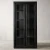 Import Wholesale OEM rustic Living Room furniture vintage solid wood oak glass double door bookcase from China