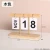 Import wholesale price custom 2024 metal flip office home study living room wooden stand desk calendar with wood stand from China