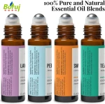 Wholesale private label pure natural glass roll on 4-pcs 10ml glass bottle sleep body massage essential oil blends for spa