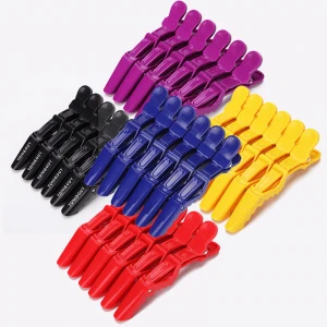 Wholesale Salon Hair Styling Clips Sectioning Plastic Alligator Hair Clips For Woman