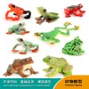Wholesale Solid PVC Simulation  Statue Model Animal Figurines Toys Frog Animal Toys Figures