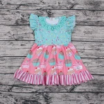 wholesale the dessert printing summer girl dress baby clothes Boutique