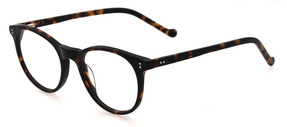 Wholesale Vintage Acetate Round Frame Anti Blue Light Optical Eyewear Glasses