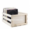 Wholesale Vinyl Record vintage crate storage wooden storage box