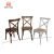 Import Wholesale wood chairs cross back for dining room/restaurant/wedding/event from China
