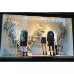 Window display visual merchandising props organization of store decoration window