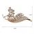 Import WM066 Huilin Jewelry Leaf Flowers Brooches Epoxy Corsage Wedding Broach Bouquet Hijab Pin Brooches Party Women Lot from China