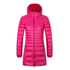 woman down jacket Fashion candy color duck down coat warm winter slim long jacket windbreaker hoodie plus sizes 7XL