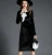 Import womans black elegant long sleeve dress career dress 2018 from China