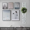 Wooden Letters Home for Crafts DIY Rustic for Home Sweet Sign and Wall Decoration with Eucalyptus Wreath Living Room Kitchen