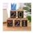 Import Wooden Office Desktop Multi-function Gift Table Desk Wooden Pen Holder Rustic wooden Pen Holder  with the blackboard from China