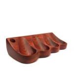 Wooden Smoking Pipes Stand, Smoking Pipe Holder, Smoking Pipe Rack for 4 Tobacco Smoking Pipes