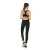 Import workout clothing yoga leggings active wear athletic apparel manufacturers mesh yoga pants leggings with side pockets splicing from China