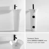 XE8188 Bathroom Sanitary Ware Ceramic Sink Marble Washbasin One Piece Pedestal Basin