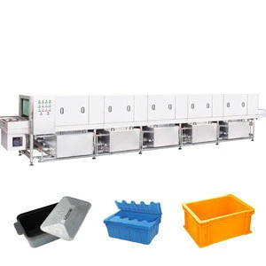 XYXX   Plastic box container tray washing machine with soaking tank bin cleaning equipment