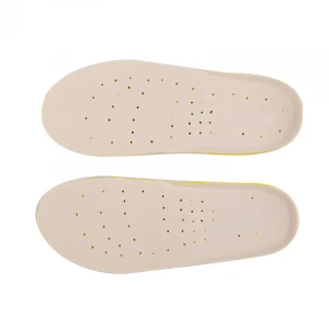 Yellow Comfortable Health Memory Foam Orthopedic Shoe EVA Foam Insole Moulds Shoe Insole