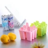 Yogurt Ice Box 6 Cavity Silicone Ice Cube Mould Fridge Treats Freezer Ice Cream Tray Tools