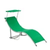 Yongkang Kingmax outdoor furniture folding beach bed/sun lounger with shade