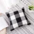 Import Youyue Plaid Cotton Linen Pillow Cover Decorative Throw Pillow Case with 18x18 inch from China