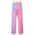Import yys PatcPatchwork Pink Straight Long Trousers Women Loose High Waist Pants Capris Women Fashion Streetwear Sweatpants from China