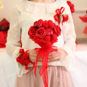 ZH0445X Beautiful wedding bouquet High Quality Rose For Wedding Birthday Party Decorations