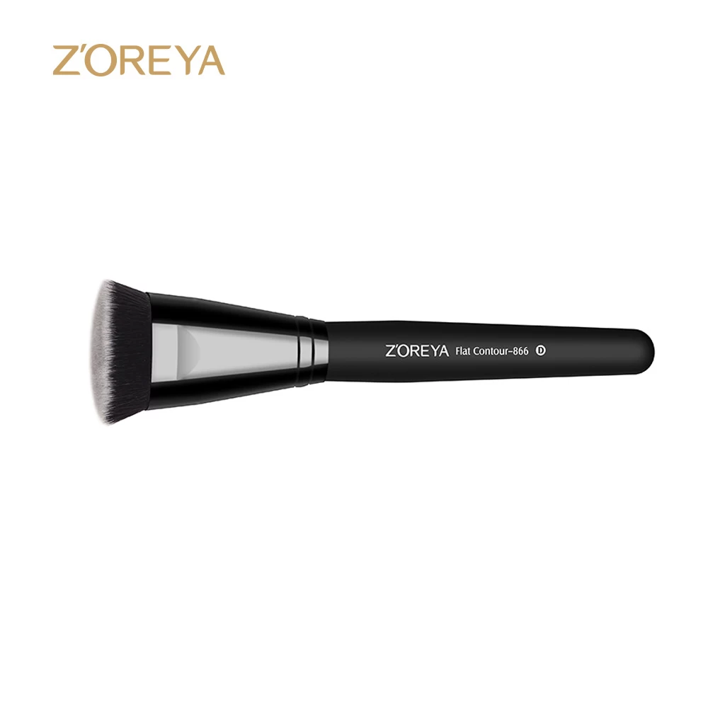 zoreya 2022 new arrivals cosmetics brushes single contour brush flat foundation makeup brush