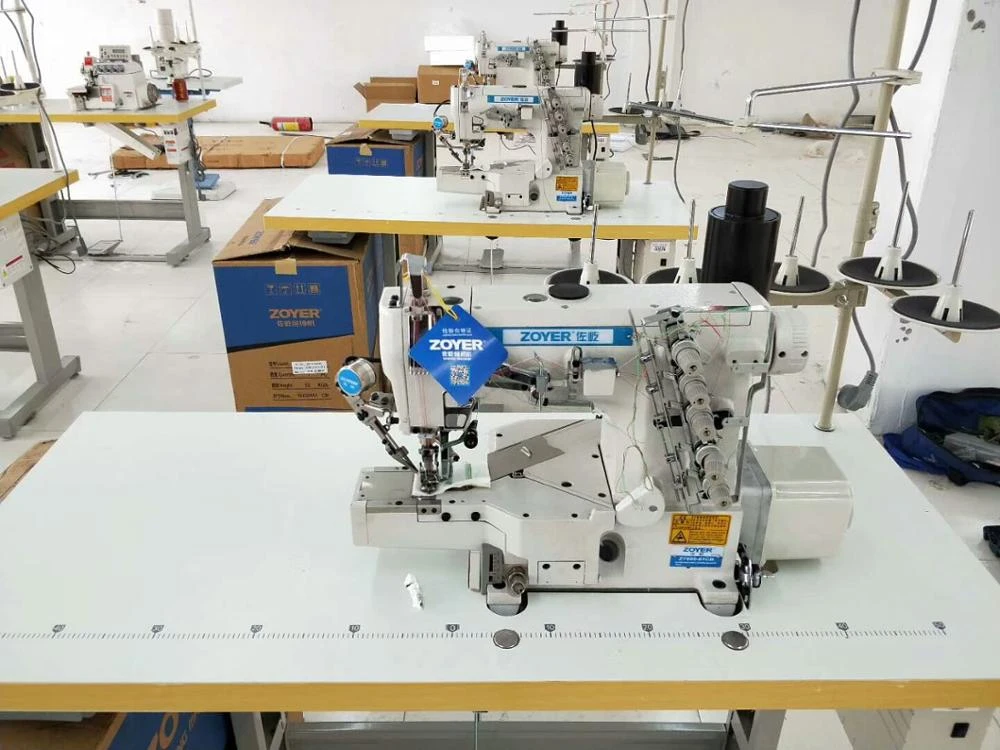ZY600-01DA Zoyer Pegasus Cylinder Flat Bed Interlock industrial Sewing Machine