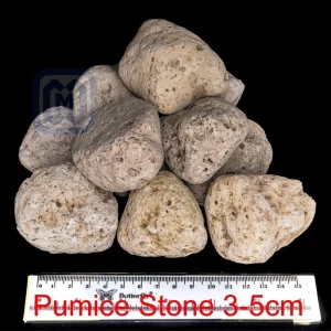 NATURAL PUMICE STONE FOR GARMENT WASHING Size 3-5CM POROUS LIGHT BROWN VOLCANIC MINERAL ROCK