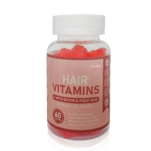 Healthy Hair Bear Biotin Gum Vitamins Hair Growth Gummies  with Biotin and Folic Acid