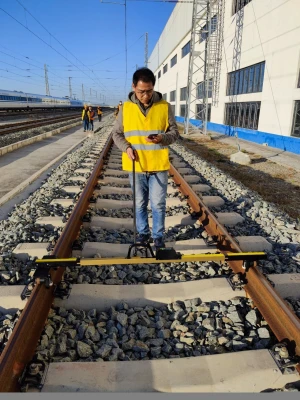 Digital Track Geometry Trolley For Railroad Rolling Track Gauge Measurement