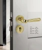7054 7055 Zinc Alloy European Vintage Split Interior Door Handle Lock Set