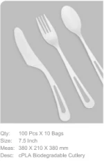 CPLA Knife, Fork, Spoon