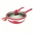 Import 32cm Titanium Gold Whale Micro-Pressure Wok, Hibiscus Purple & Light Crimson Pink With Lid & Steaming Rack from China