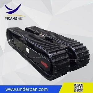 6 - 10 ton crawler cane harvester chassis rubber track undercarriage from China YIKANG
