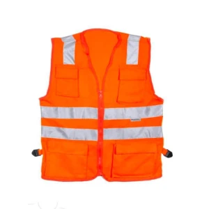 High quality reflective safety workwear clothing running vest