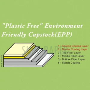 new design From APP friendly cupstock (EPPcoated)Food Grade Bio de-gradeable paper
