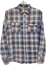 100% Cotton Men's Indigo Full Sleeve Shirt With Double Pocket Comfortable For Casual Wear
