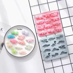 DIY Lovely Cute 14 Cavities 3D Music Silicone Ice Cube Molds Silicon Soap for Baking Chocolate Cake Candy Molds
