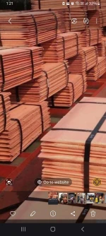 copper cathode plate 99,99% purity