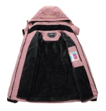 MOERDENG Women's Waterproof Ski Jacket Warm Winter Snow Coat Mountain Windbreaker Hooded Raincoat Jacket