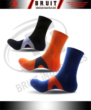 Sports sustainable colorful anti slip soccer athletic custom logo football grip socks