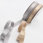 Garment Colorful Webbing Elastic Band Stretch 3mm 5mm 8mm 10mm 12mm Custom Rubber Flat Braided Elastic Strap