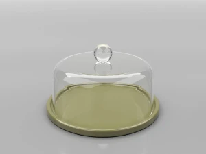High-Gloss-Lacquer Round Butter Dish
